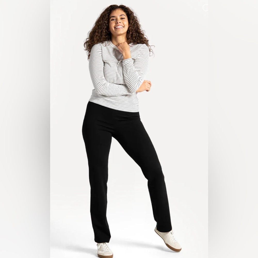Betabrand Classic Straight Leg Dress Yoga Pants Black sz S - Picture 8 of 8